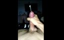 Horny Cro dick: Croat cums hard with vibrator on head