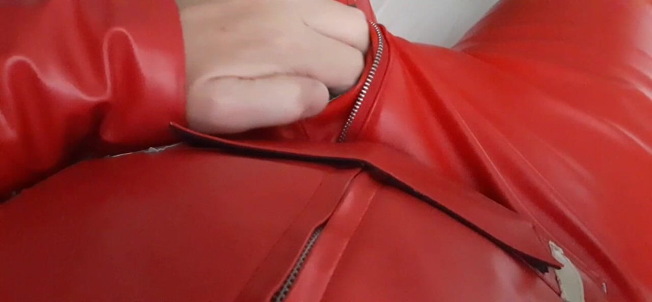 Rusty Sunnybrook: Cum on Roommate's Cosplay Leather Costume