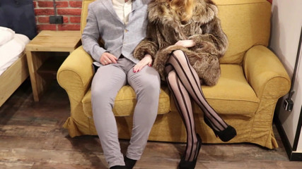 Ruda Cat: Intence vintage style sex with sexy chick in luxury fur...