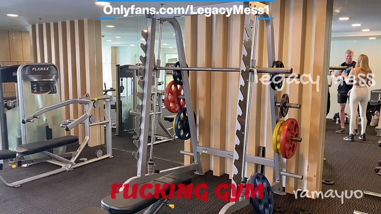 Legacy Mess: Outdoor Gym Fuck Exciting Public Fuck with Stunning Blonde Asian...