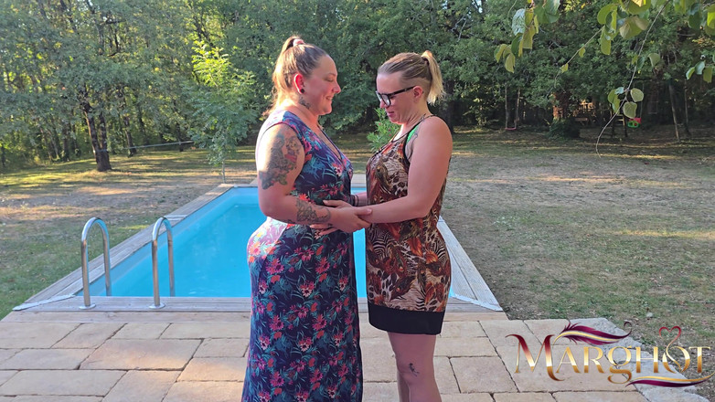 Sexymarghot: Горящий лесбийский дуэт с Морин: фаллоимитаторы, масло и наслаждение на глазах у моего парня