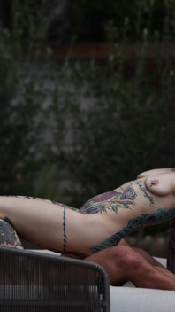 Anal & Pussy Drilling with Tattoed Babe Badmomtiti