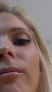 Blonde Model POV Spitting in Cam