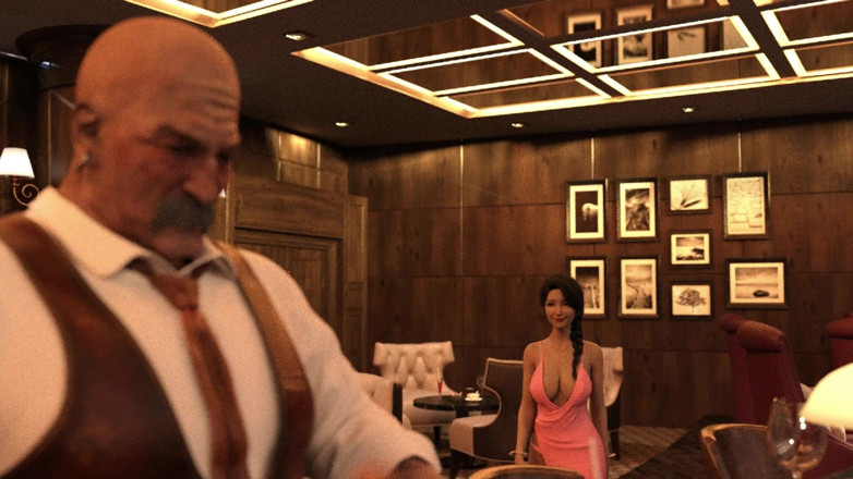 Lustful Gaming: Cuckold Man Watched Wife Getting Gangbanged by Dirty Old Cocks