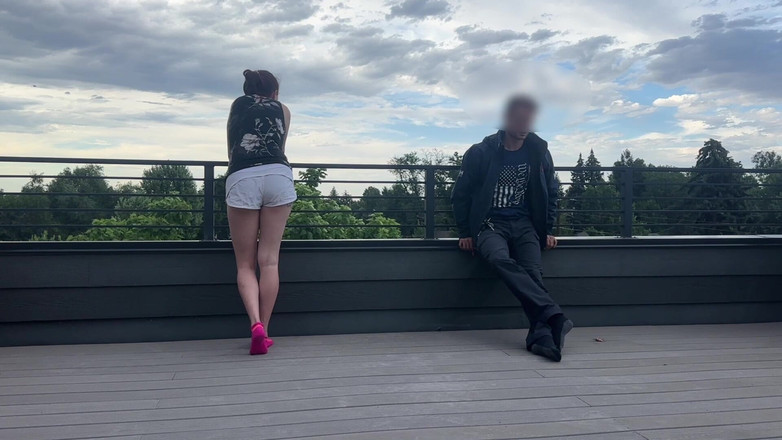 Bigmax8inch: Dickflash Roof Cafe Adventure Cum Inside