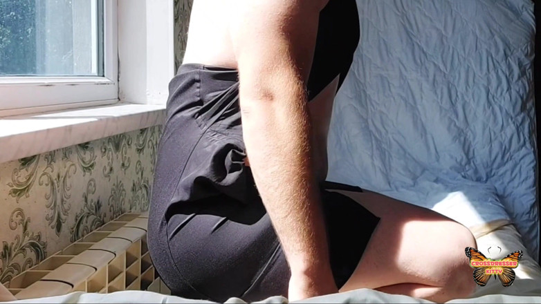 Kitty_Cross: Big Butt Blonde Booty Crossdresser Model Amateur College Girl Home...