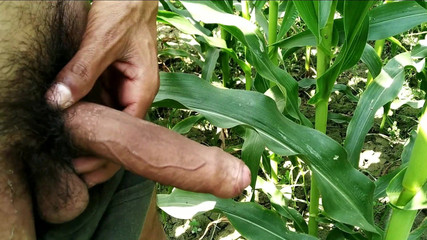 Desimast7: Indická masturbace velkého ptáka venku, virální