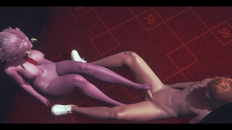 HentaiTubes: 내 영웅 학계 헨타이 - Mino Ashido 핸잡과 풋잡 - 일본 아시아 만화 애니메이션 게임 포르노