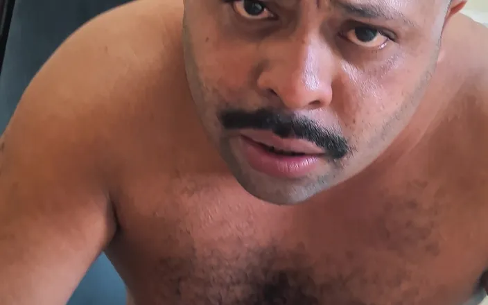 Combat and fetish: Bearzinho Black's Boxing Fight POV