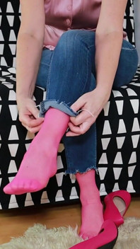 Pink Stockings and Pink Pumps