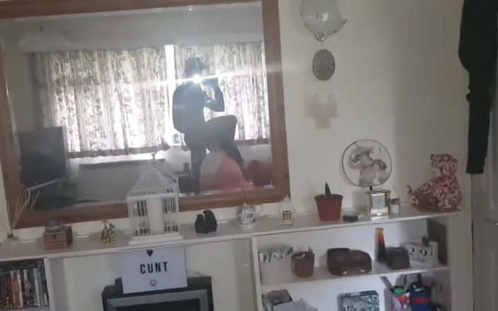 Real homemade BBW BBC porn: Blindfolded on My Kness Sucking BBC in Maid Outfit