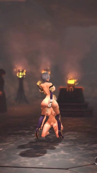 Una super eccitante dickgirl gioca con una principessa sexy nel castello medievale