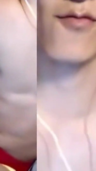 찐 게이 Twink 라이브 캠 신음, 더러운 말과 정액 먹기 피날레
