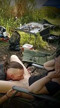 MILF Blowjob and Eating Pussy Outdoor