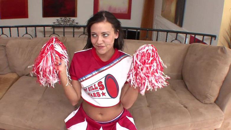 Hot Girlz: Cheerleader gets owned by a hard cock