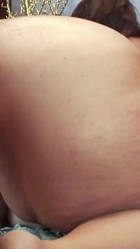 Brunette BBW Pleasing a Dick with Her Moves