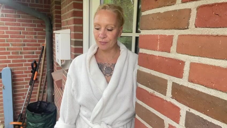 Janina secrets: German MILF Riding Her Dildo Toy Boy