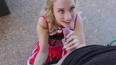 Chica Suicida DVD: Kasey Miller Uses Cheerleading Practice to Get Some Cock