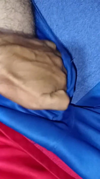 Taking My Cock Out of My Shorts and Playing with His Foreskin and Precum