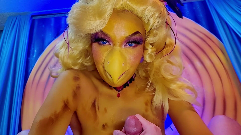 Little Puck: Reçois une dose de cette poitrine de poulet ! Goldie Cosplay