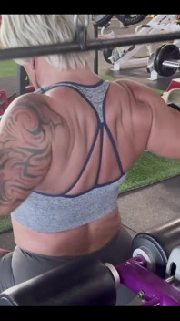 I Worked My Back Really Hard Today, Was Proud of the Weight I Was Able to Do Vids Following Pix