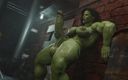 Divide XXX: Amazonium3d - sie hulk zertrümmert