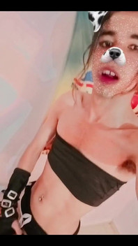 Masturbating