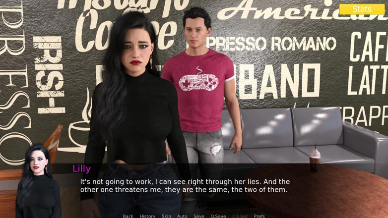 3D Cartoon Porn: Erotika 10 - Lillyiny vodopádová sprcha nahoře bez s Renem a Rileym