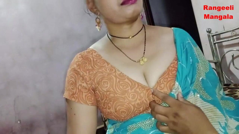 Rangeeli_Mangala: Bhabhi rucha się i ssie z mężem