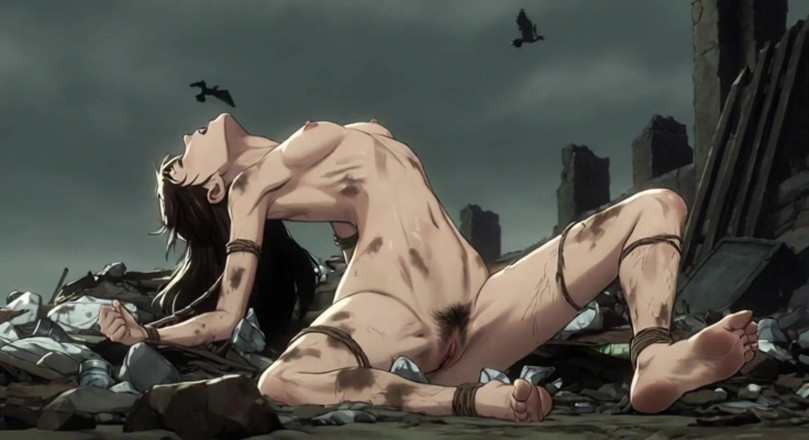 YOUR BEST FANTASY: Woman Covered in Garbage Tied up - Extremely Horny in Filth