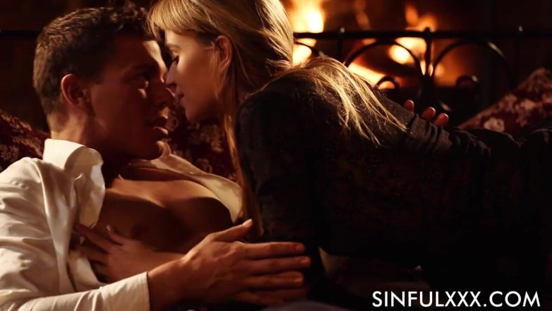 Sinfulxxx: Romantic fire place sex by SinfulXXX