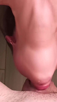 This College Girl Swallows All 10 Inches of Hard Dick!