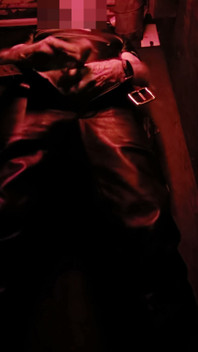 Cruising the Darkroom in Leather Pants
