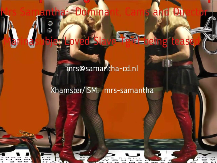 Mrs Samantha: 打屁股Marina被锁住