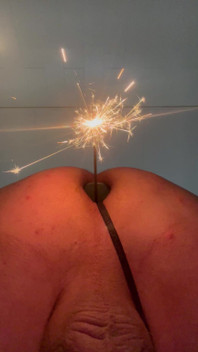 Płonąc gwiazdę w od odbytu