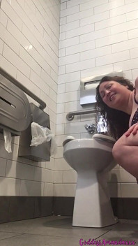 Horny Big Ass MILF Using Public Toilets