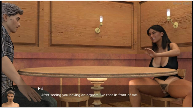 XXX Games Bunk: 项目热辣人妻 - 游戏玩法 - 角色扮演 - 热辣人妻在晚餐时挑逗服务员