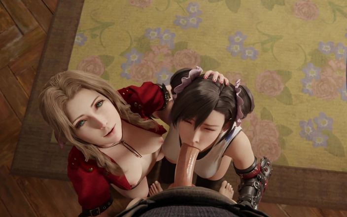 Velvixian 3D: Good Times with Aerith and Tifa