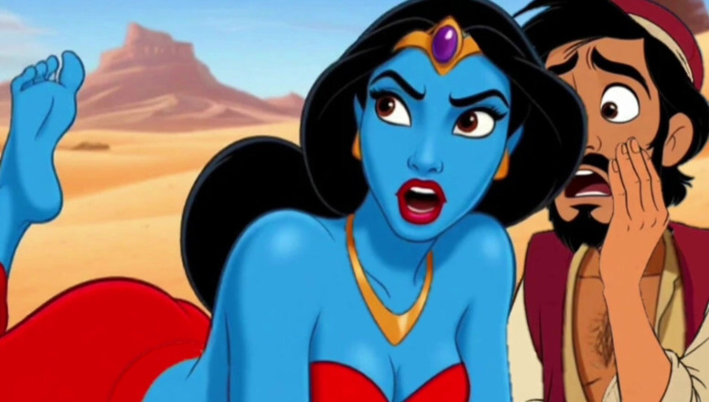 Octopussy Lovers Club: Genie Girl Jerk off Dick to Adaddin. Fairy Tale Story