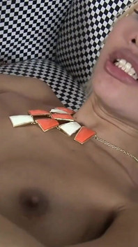 Blonde Teen Tranny Patti Loves One In The Mouth, One Up The Butt Threeways