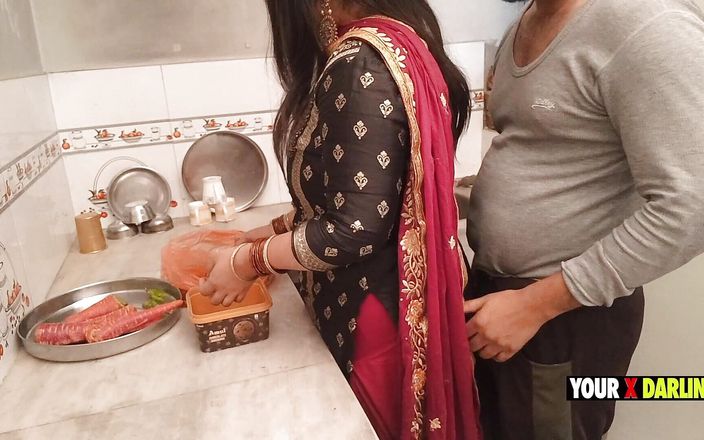 Your x darling: पंजाबी सौतेली मम्मी किचन में चुदाई कर रही है जब वह सौतेले बेटे के लिए डिनर करती है
