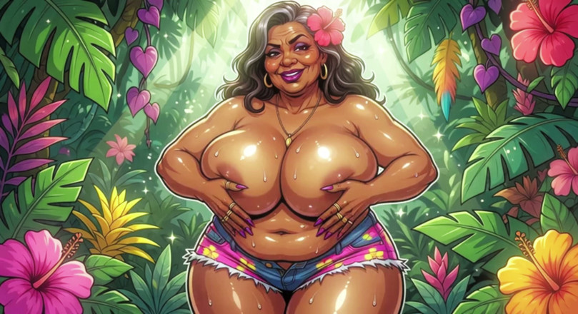 AI Porn: Exotic Jungle Bbws Animations