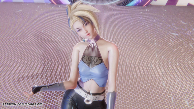3D-Hentai Games: Aespa - Drama - Akali Sexy Striptease