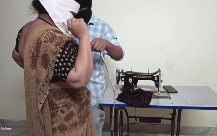 Telugu-fuckers: Tante seksi telugu dientot habis-habisan sama cowok tukang jahit!