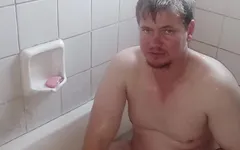 Bathtub Play with Little Cock