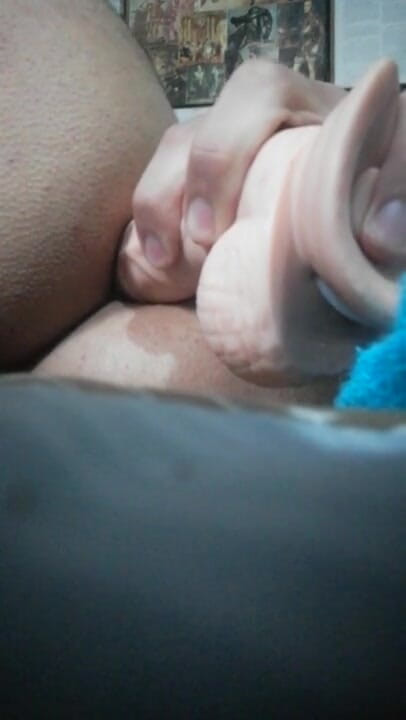 LuckyGuyLover: Rubber cock creampie