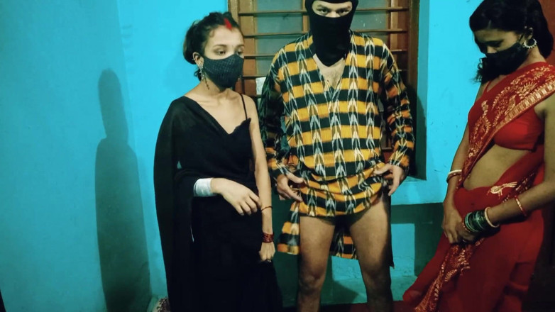 Hot_Monika: Dos Bhabhi Follan Con Devar Travieso Para Sexo Duro, Bhabhi...