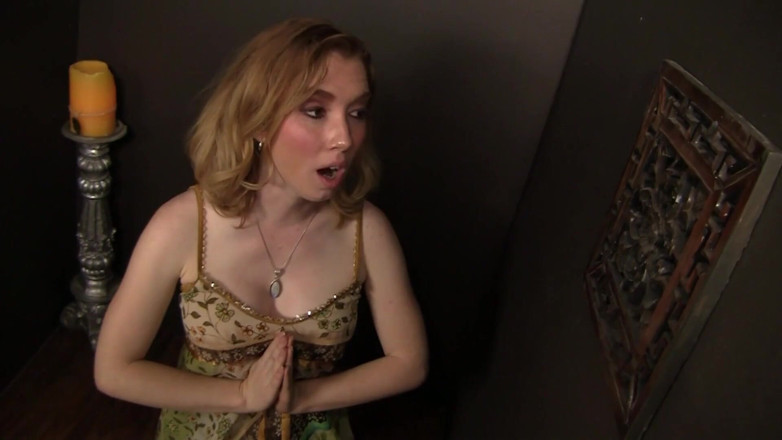 Erotic Planet X: Hot blonde sucks huge cock and masturbates clit