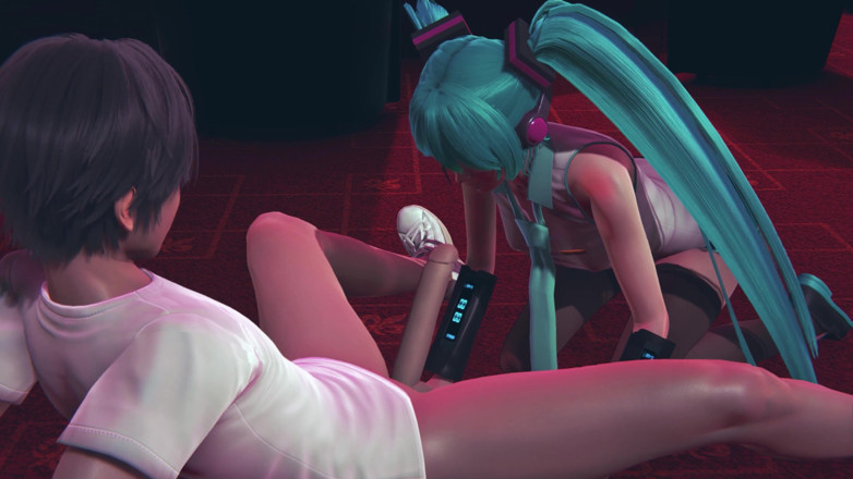 Waifu club 3D: Miku fa un pompino a un ospite