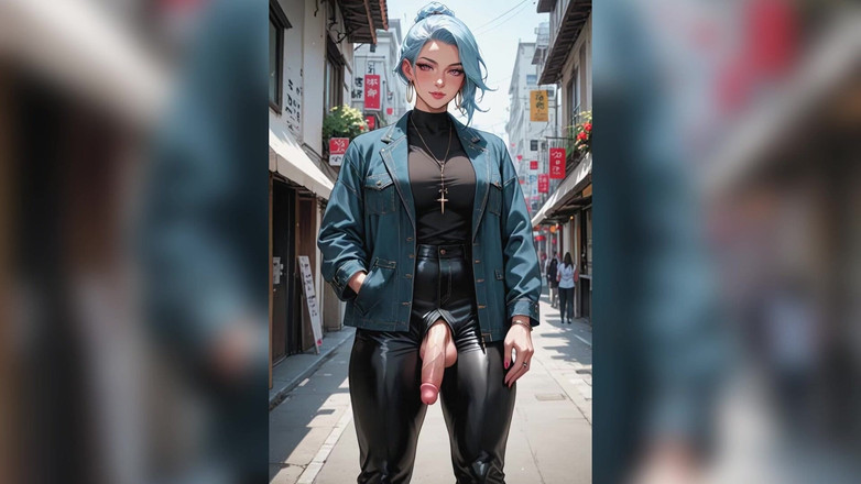 TRANSH: Trans-arschfick mit sperma